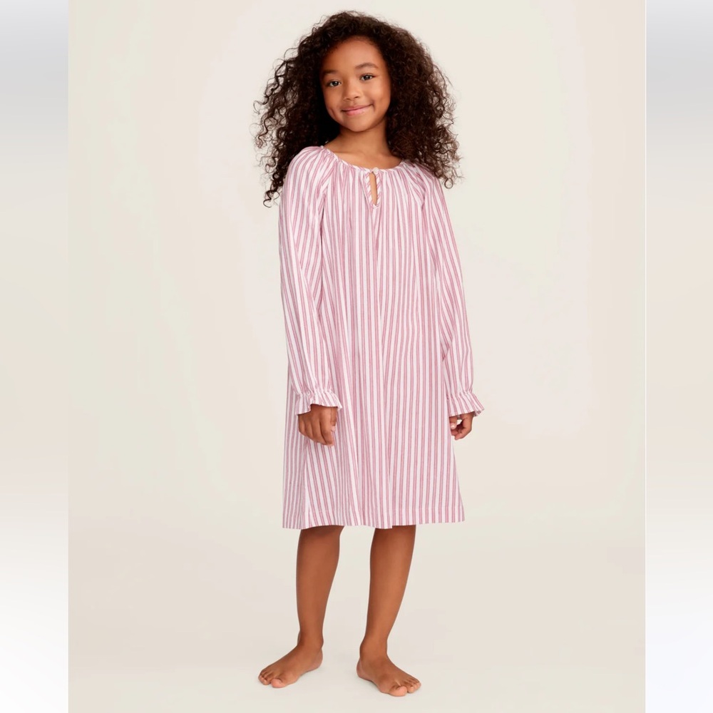 [Petite Plume] Delphine Nightgown in Antique Red Ticking